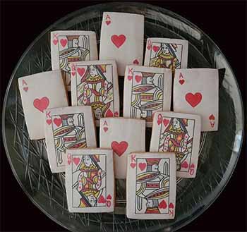 Retirement cookie Tray: Playing cards